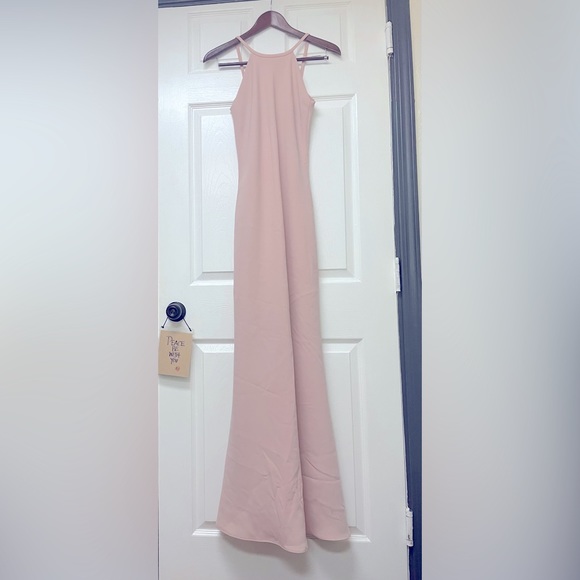 Calvin Klein Pale Pink Floor Length Dress - Picture 1 of 11